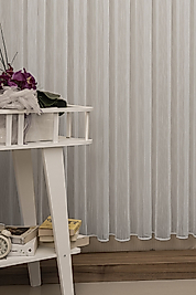 ALTIN GOLD TÜL PERDE - TEK KANAT HALATLI PÜSKÜLLÜ TÜL PERDE