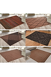 JÜT KİLİM - DOĞAL HASIR GÖRÜNÜMLÜ JÜT HALI