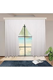 AKİTA TÜL PERDE - HALATLI KRUVAZE  TÜL PERDE