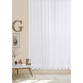 FOLDET TÜL PERDE KETEN TÜL PERDE