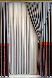 ÇİZGİLİ TÜL PERDE - İNCE SPOR ÇİZGİLİ TÜL PERDE