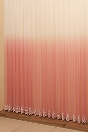 PEMBE DEGRADE TÜL PERDE - RENK GEÇİŞLİ
