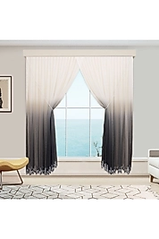 MÜRDÜM DEGRADE TÜL PERDE TEK KANAT HALATLI