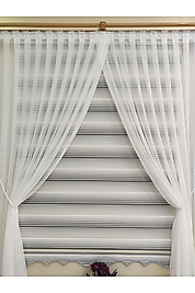 GREK TÜL PERDE - HALATLI KRUVAZE  TÜL PERDE