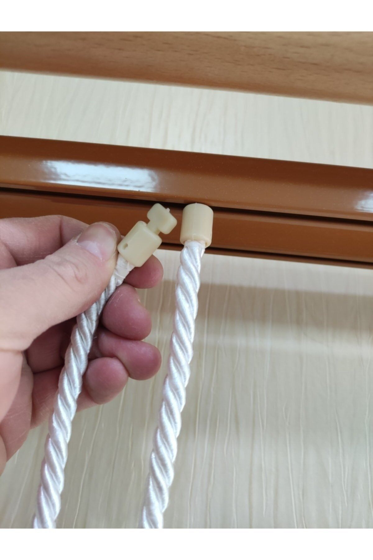 TİTİ TÜL PERDE İNCE KETEN HALATLI KRUVAZE PÜSKÜLLÜ TÜL PERDE 1-3 Sık Pile-150