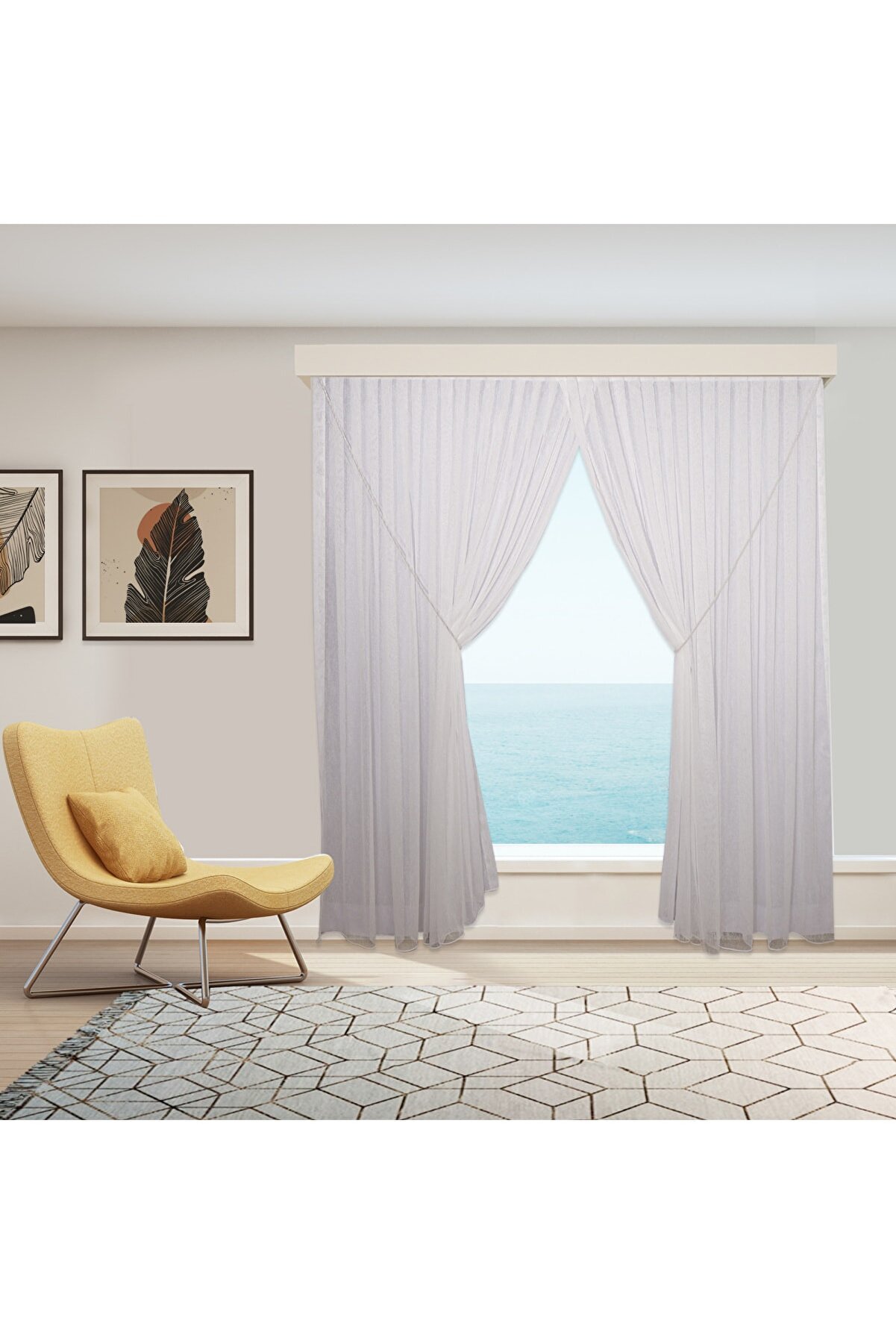 ŞANTUK TÜL PERDE - HALATLI KRUVAZE  TÜL PERDE