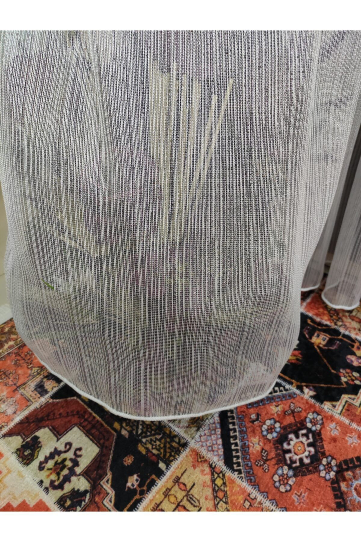 GÜMÜŞ GRİ TÜL PERDE - TEK KANAT HALATLI  TÜL PERDE